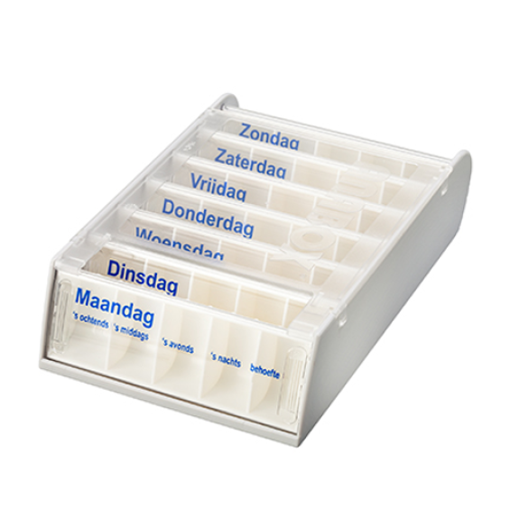 Medicijndoos voor 7 dagen - Anabox wit Medicijndoos voor 7 dagen - Anabox wit