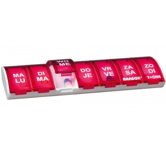 Anabox pillendoos weekbox - Rood