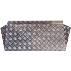 Drempelhulp traanplaat 4 tot 9 cm - model 2