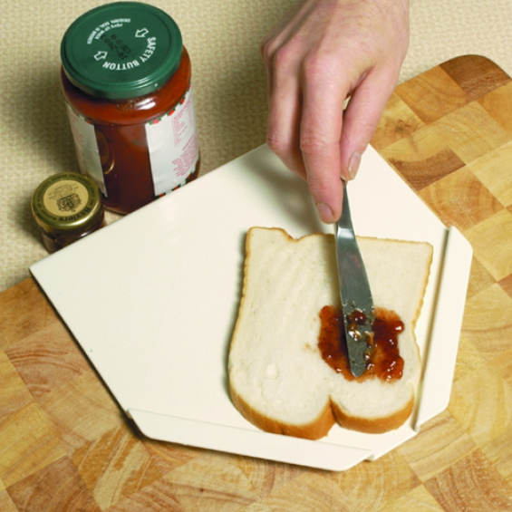 Smeerplank eenhandig gebruik