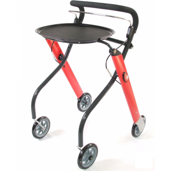 Let's Go rollator rood / antraciet 