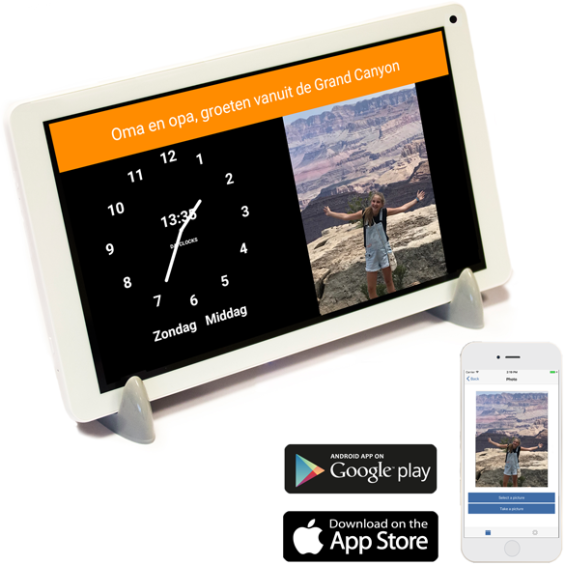 DayClock Plus 7 - Kalenderklok met agendafunctie