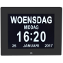 Digitale Dementieklok - Kalenderklok - Zwart