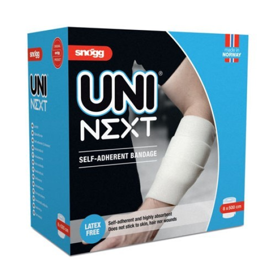 Snogg Uni Next - zelfhechtend wondverband - Latexvrij - 8cm x 5m