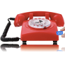 Opis 60S retro huistelefoon met SIM aansluiting - Rood Opis 60S retro huistelefoon met SIM aansluiting - Rood