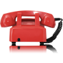 Opis 60S retro huistelefoon met SIM aansluiting - Rood Opis 60S retro huistelefoon met SIM aansluiting - Rood