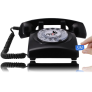 Opis 60S retro huistelefoon met SIM aansluiting - Zwart