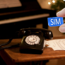 Opis 60S retro huistelefoon met SIM aansluiting - Zwart