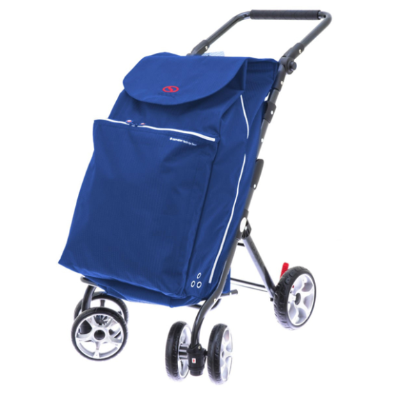 2Mobility boodschappenwagen Deluxe - Korenblauw 2Mobility boodschappenwagen Deluxe - Korenblauw