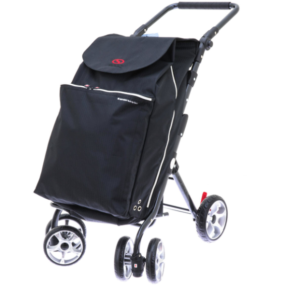 2Mobility boodschappenwagen Deluxe - Zwart 2Mobility boodschappenwagen Deluxe - Zwart