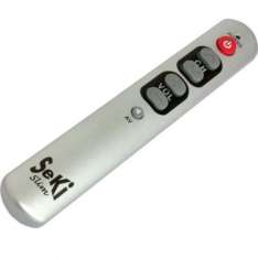 Simpele universele afstandsbediening voor senioren | Seki Slim zilver