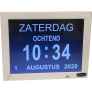 Digitale Dementieklok XXL | Kalenderklok | Wit | Extra groot - 12 Inch