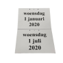 Scheurkalender vanaf 1 januari 2020 | A4 scheurkalender voor dementerenden