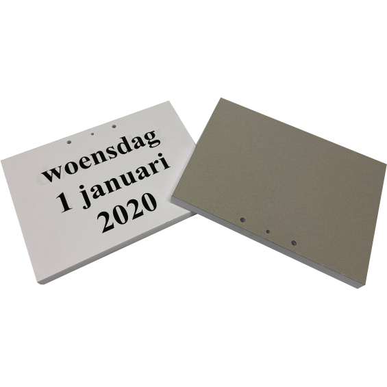 Scheurkalender vanaf 1 januari 2020 | A4 scheurkalender voor dementerenden