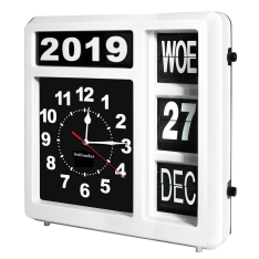 Kalenderklok Analoog | Velleman WCF1NL | Extra groot ( 32x32cm)