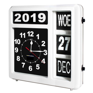 Kalenderklok Analoog | Velleman WCF1NL | Extra groot ( 32x32cm)